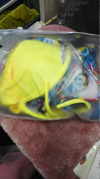 亦蔻正品分体三角玫红荧光比基尼女泳衣大小胸聚拢钢托泳装bikini
