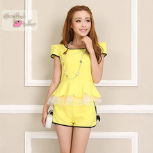 【女装短袖<em>短裤套装</em>名媛】-热销-精选-<em>天猫</em>tma