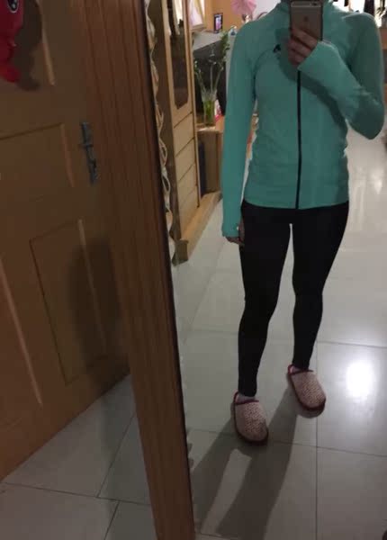 暴走的萝莉靓款 大牌简约迷彩运动瑜伽跑步健身跳操 紧身高弹长裤