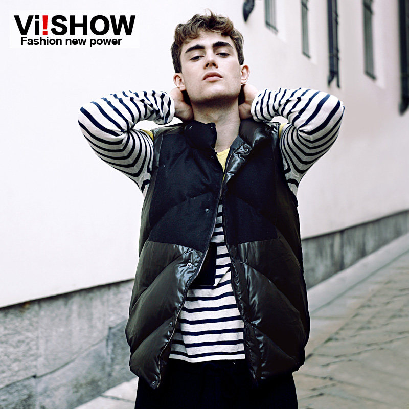 viishow2013<em>冬季</em>羽绒男士<em>马甲男</em>秋冬欧美风街