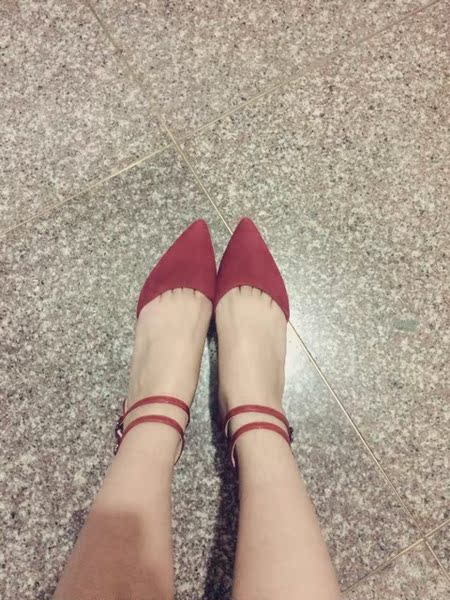 SH14SS欧美范 尖头镂空后带羊绒真皮高跟鞋细跟鞋女式单鞋