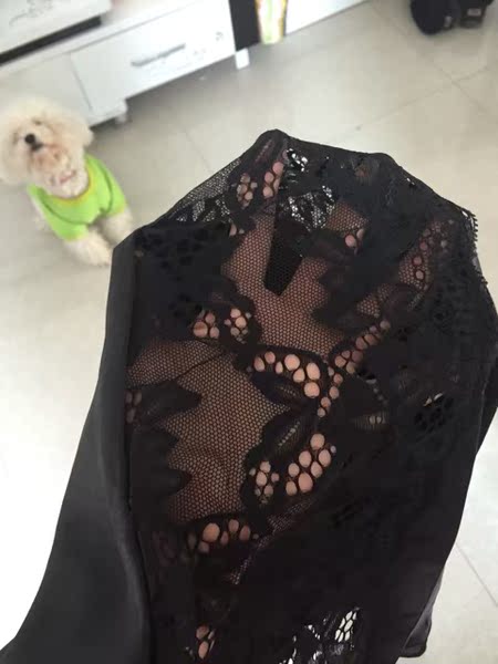 性感睡衣女 粉红丝绸睡裙女诱惑 冬 黑色镂空家居吊带裙 春季