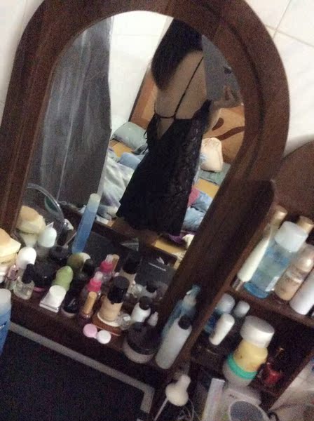 性感睡衣女 粉红丝绸睡裙女诱惑 冬 黑色镂空家居吊带裙 春季