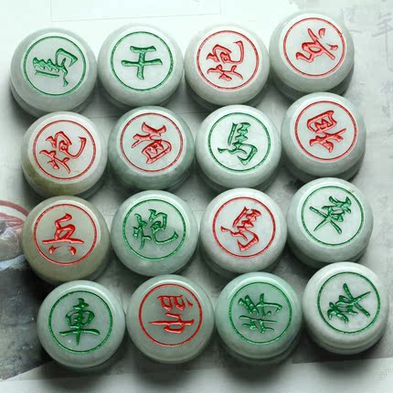 视频\/精美翡翠象棋一套–+珍品拍卖-+淘宝拍卖