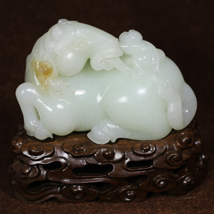 【云起匠作工作室作品】和田玉白玉 马上封侯