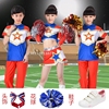 儿童啦啦操服装演出服女男/成人拉拉队服装学生运动会啦啦队队服 儿童啦啦操服装演出服女男/成人拉拉队服装学生运动会啦啦队队服