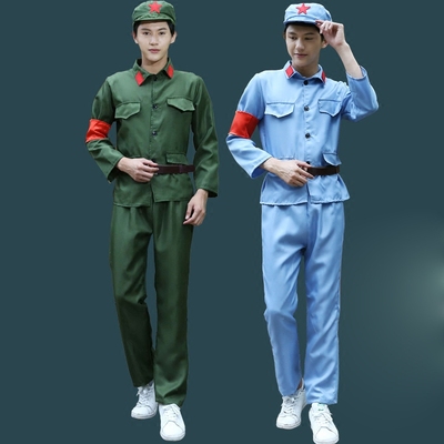 成人儿童八路军服红军服抗战服装红卫兵服军装表演服新四军合唱服