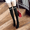 Large Heel high heel shoes High Boots Jackboot Socks Stovepipe Elastic force 40-43 41 42 44 Large Heel high heel shoes High Boots Jackboot Socks Stovepipe Elastic force 40-43 41 42 44