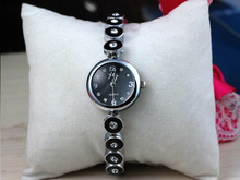 Diseño clásico de Moda para damas relojes reloj pulsera negro