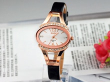 Relojes para mujer Relojes para mujer, moda fina correa personalizada del anillo de diamante de moda