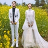 2017新款影楼婚纱摄影外景田园风唯美白纱蜜月旅行照结婚拖尾礼服|ru 2017新款影楼婚纱摄影外景田园风唯美白纱蜜月旅行照结婚拖尾礼服|ru