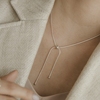 S925 Silver Korea ins Cold Simplicity Versatile Yi Gu chain Bead Pull-out chocker Choker Necklace S925 Silver Korea ins Cold Simplicity Versatile Yi Gu chain Bead Pull-out chocker Choker Necklace