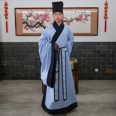 栖凤阁汉服朱子深衣祭孔服装儒生八俏舞执事汉服非古装