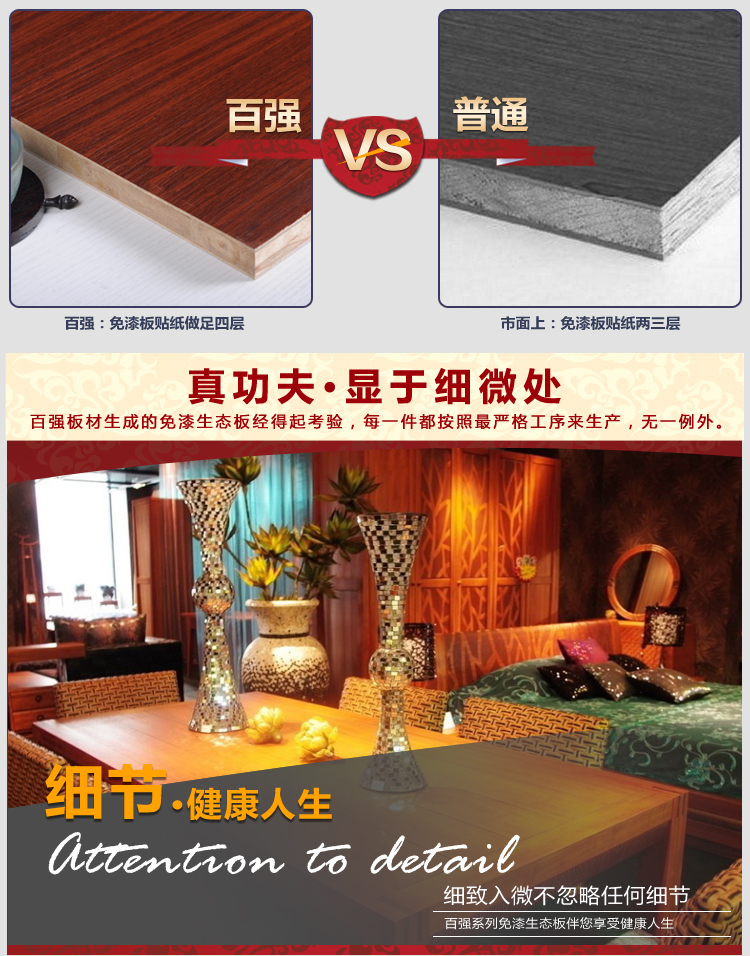 百?gòu)?qiáng)板材E0級(jí)環(huán)保17mm實(shí)木免漆板,生態(tài)板,細(xì)木工板芯,26種花色免漆板批發(fā)