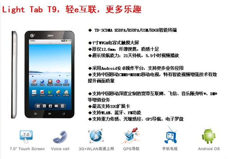 Планшет ZTE T9 Планшет ZTE T9