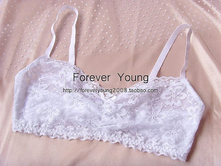 外贸单 h全蕾丝超薄无钢圈抹胸式<em>文胸</em>打底内衣