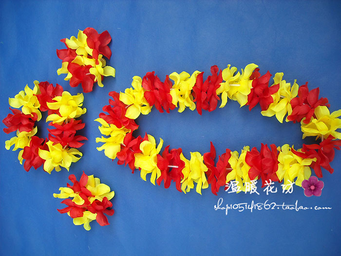 Аксессуары для гавайского танца Warm flower square Аксессуары для гавайского танца Warm flower square