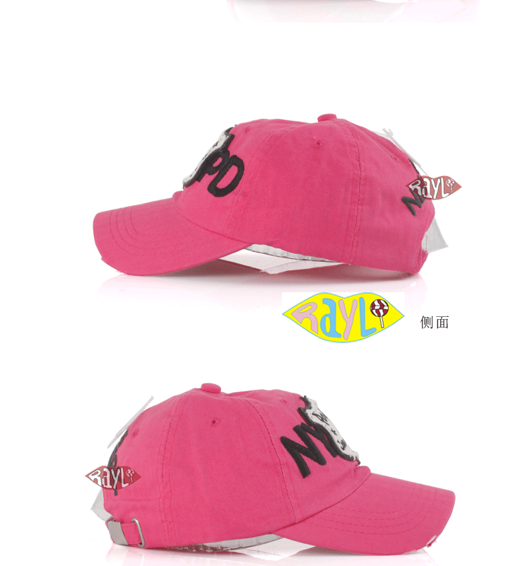 Rayli RAYLI new NYPD Korean baseball caps in the summer common couple Cap edging tide hats for men and women K1040