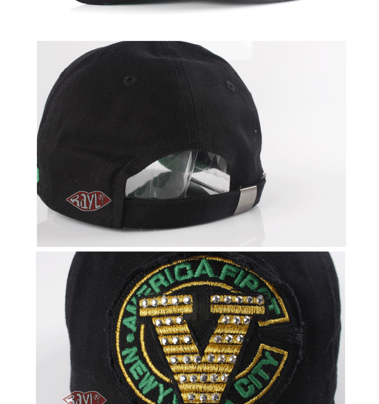 RAYLI authentic hip hop baseball cap summer General company of Korean men and women surge letter v leisure hats K4062